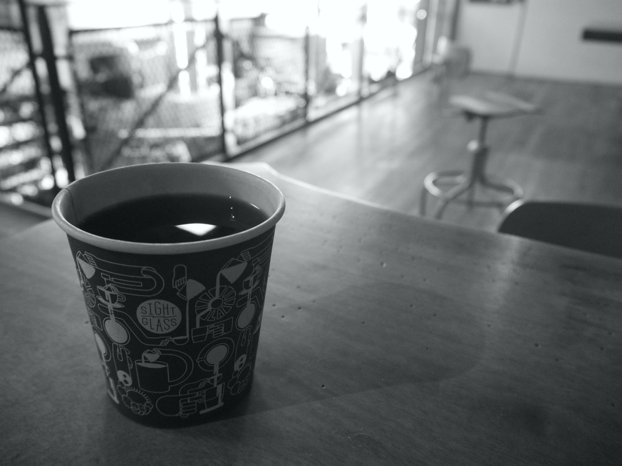 Americano at Sightglass Coffee in San Francisco