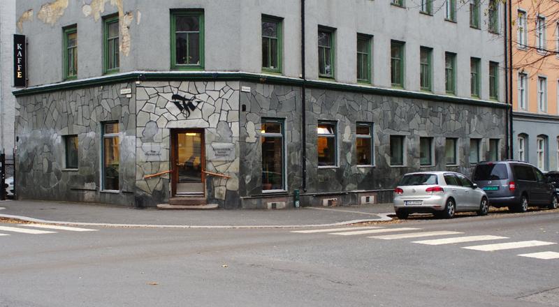 Tim Wendelboe's cafe storefront in Oslo